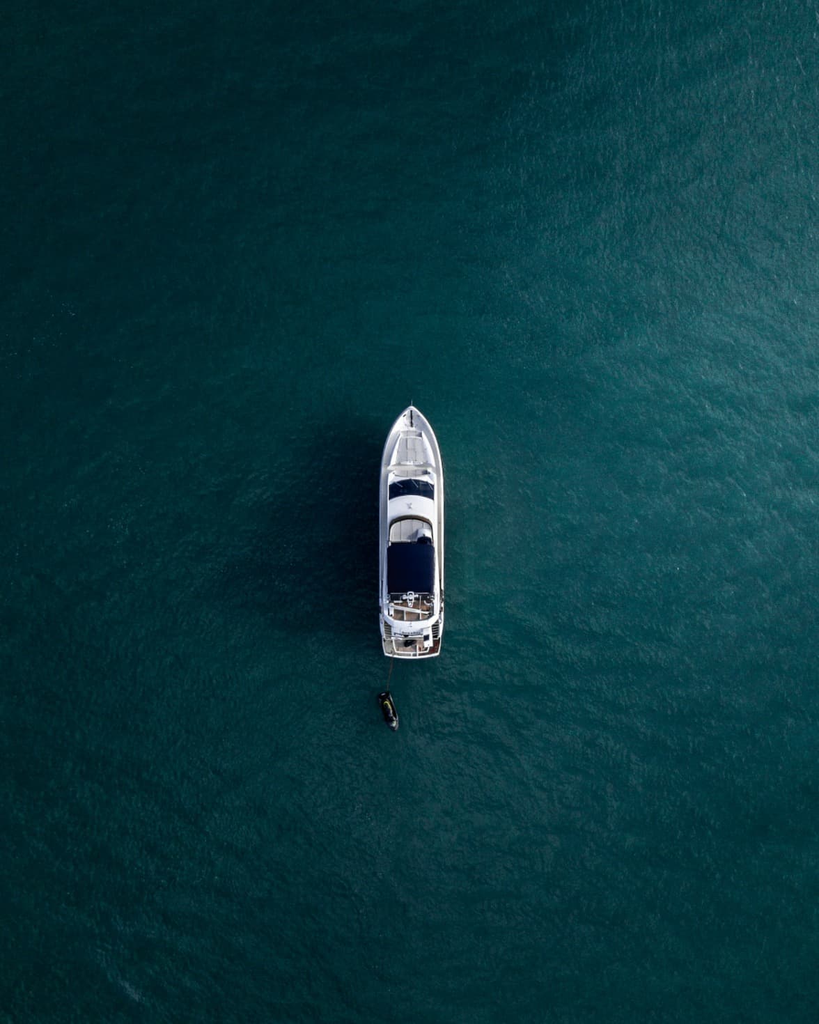 A luxurious yacht in the middle of the sea