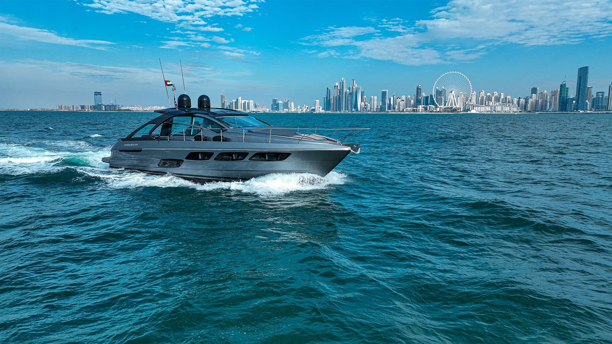 Yacht image on carousel