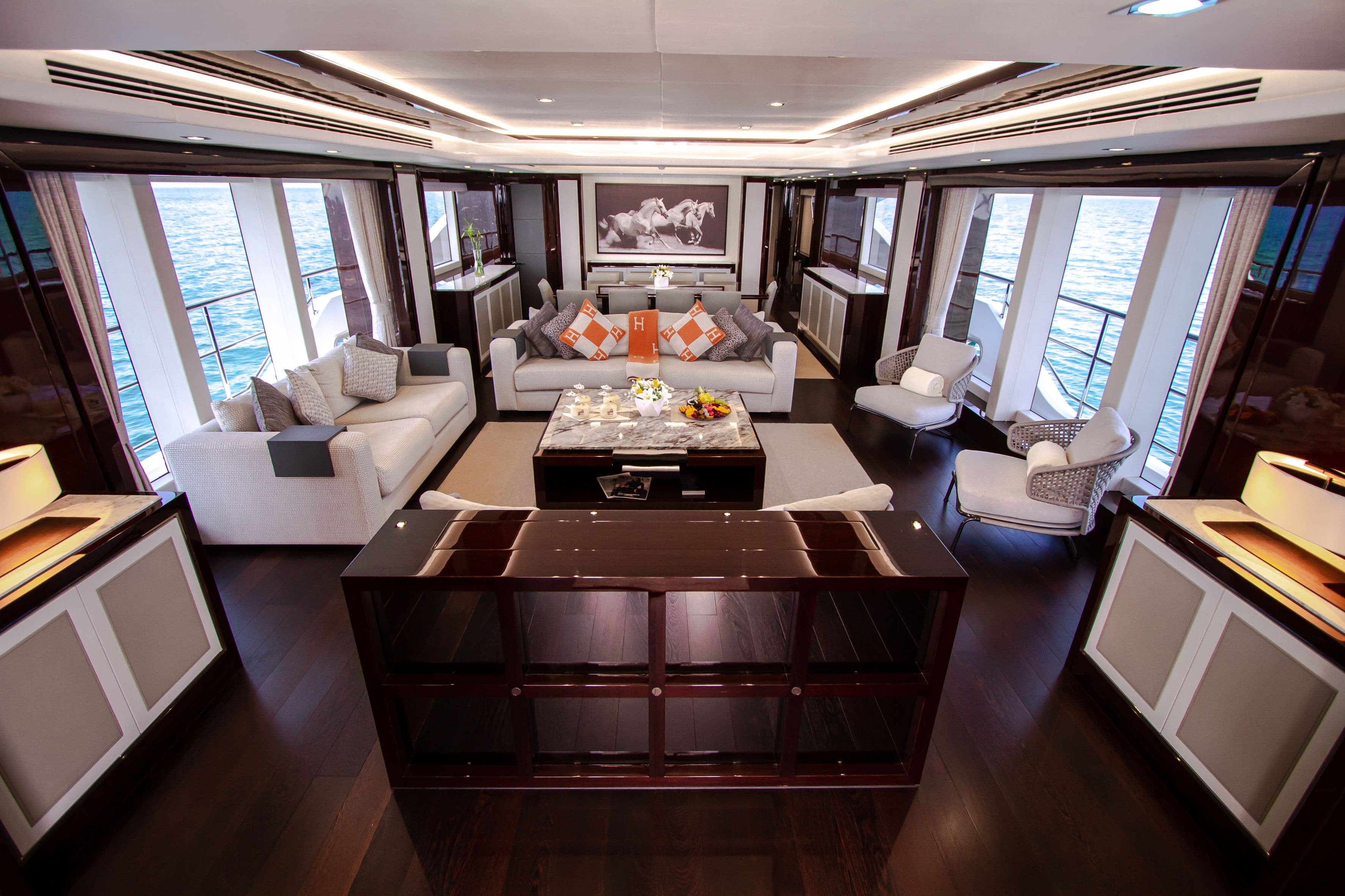 Yacht image on carousel