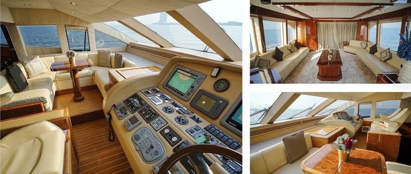 Yacht image on carousel