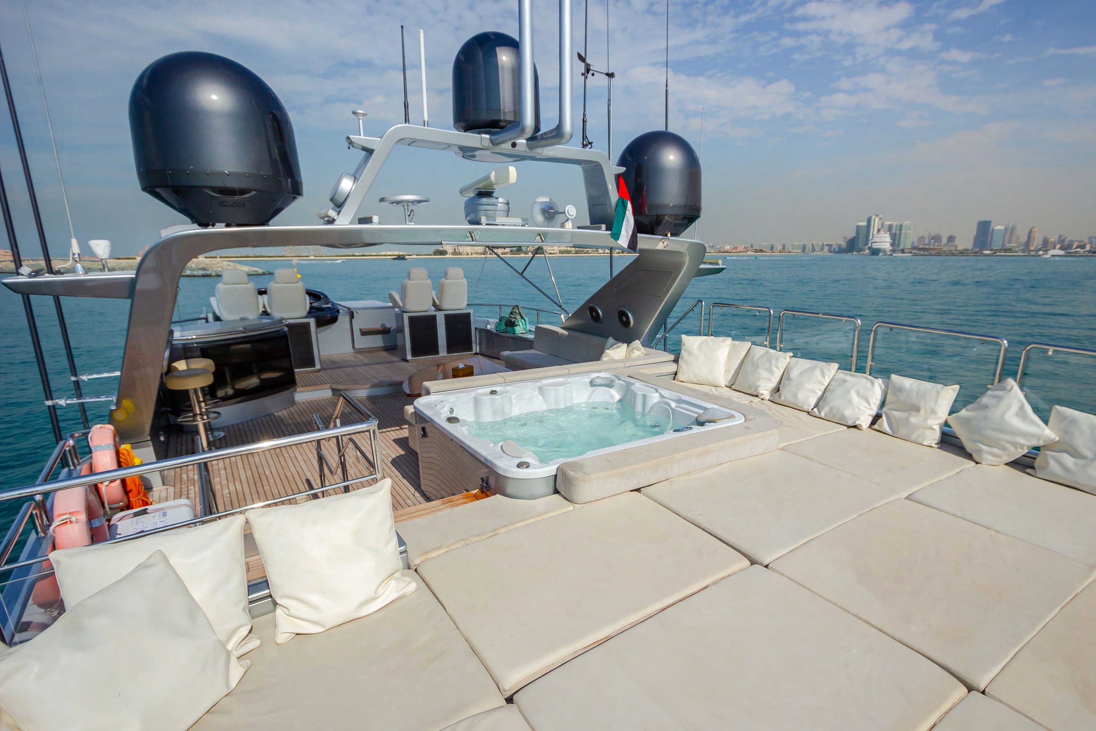 Yacht image on carousel