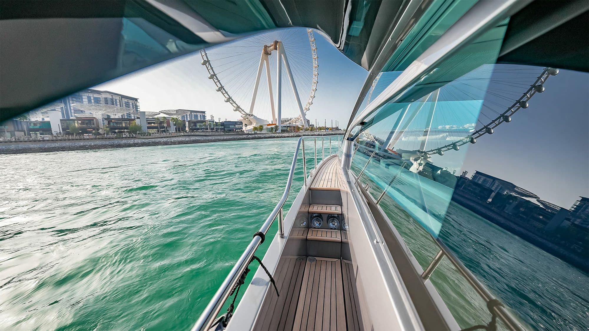 Yacht image on carousel