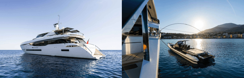 Yacht image on carousel