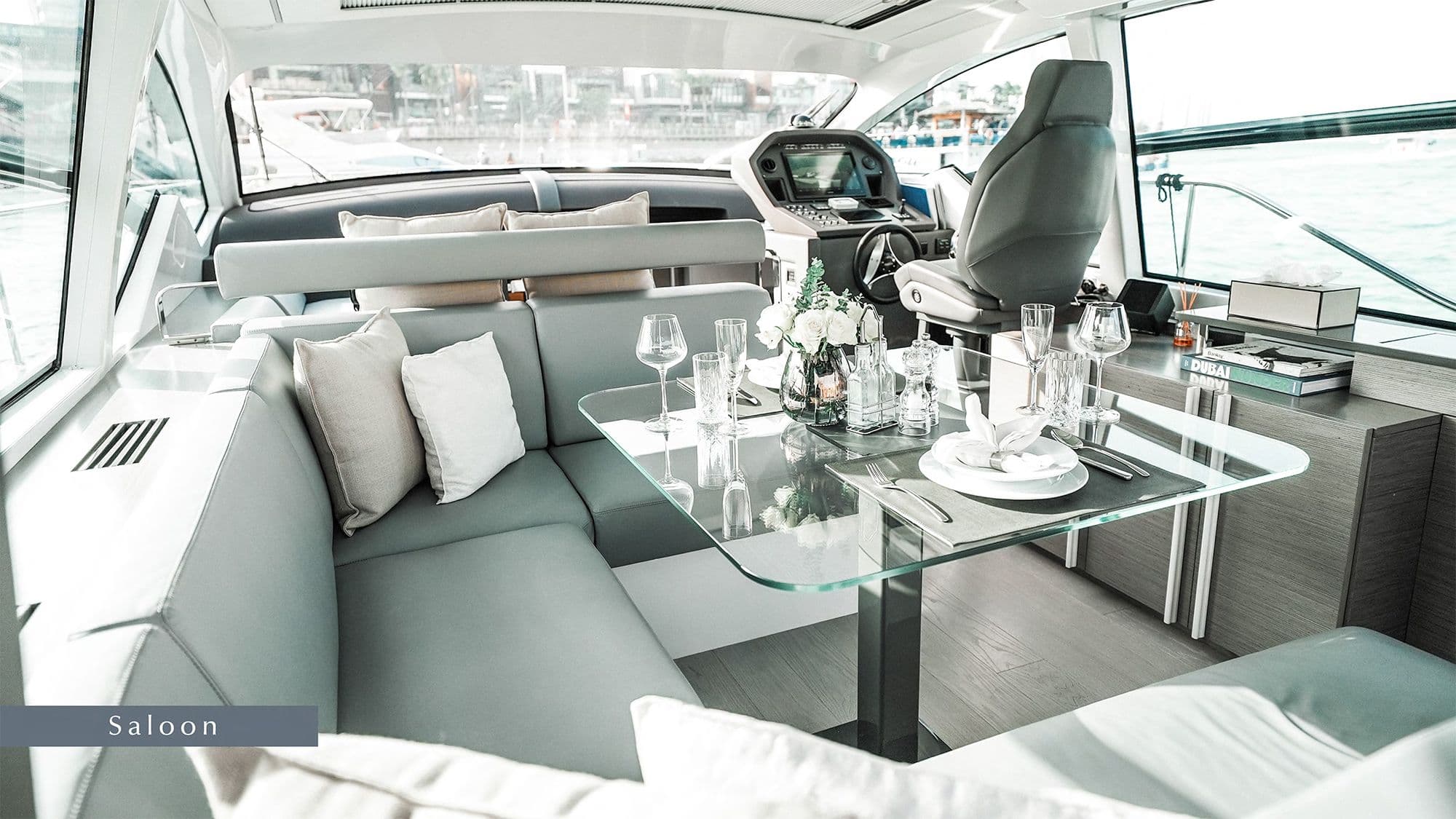 Yacht image on carousel