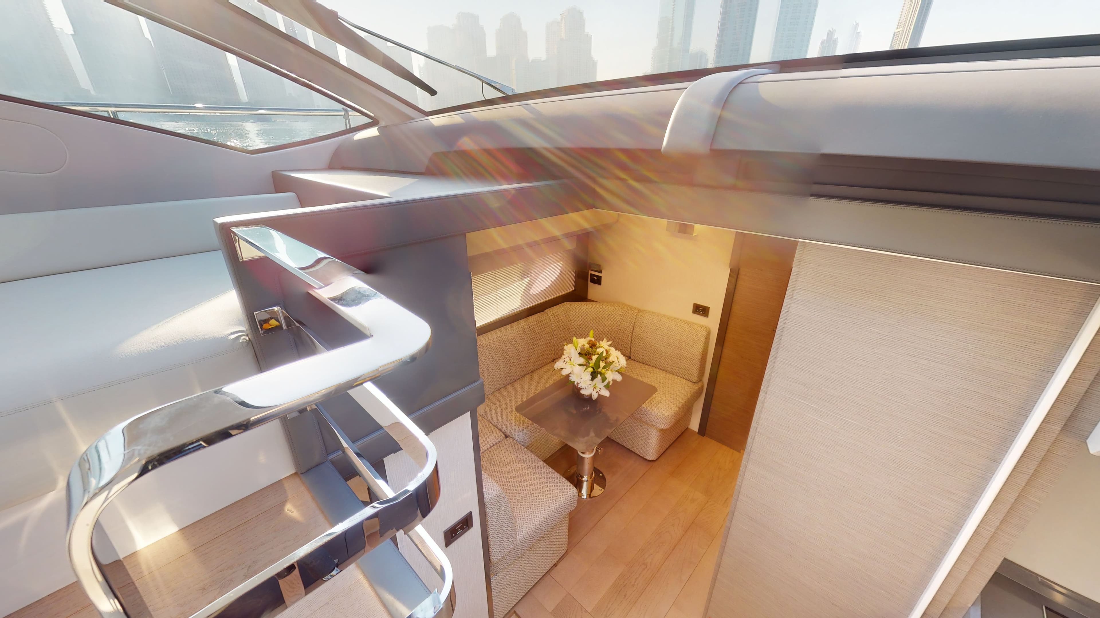 Yacht image on carousel