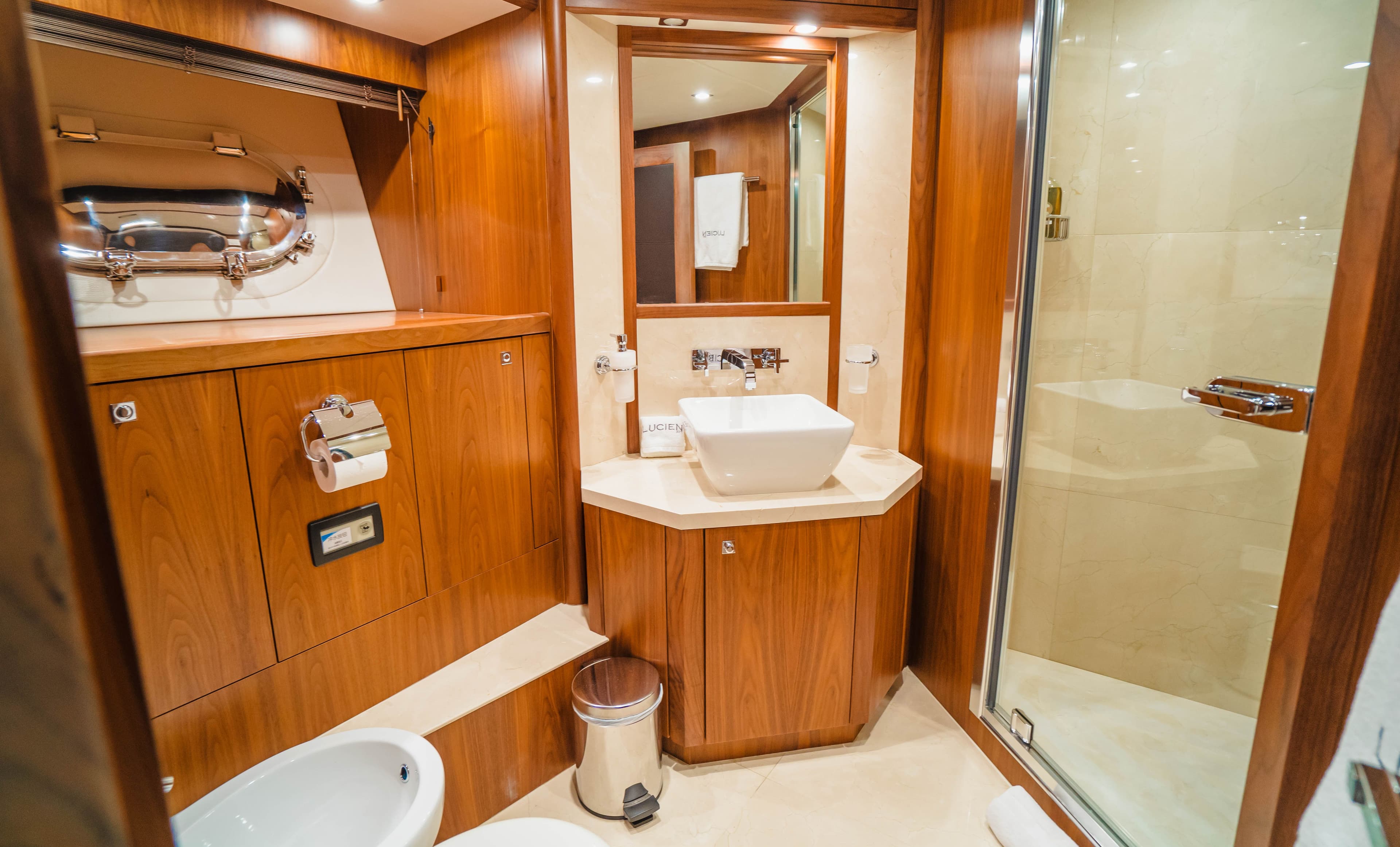 Yacht image on carousel