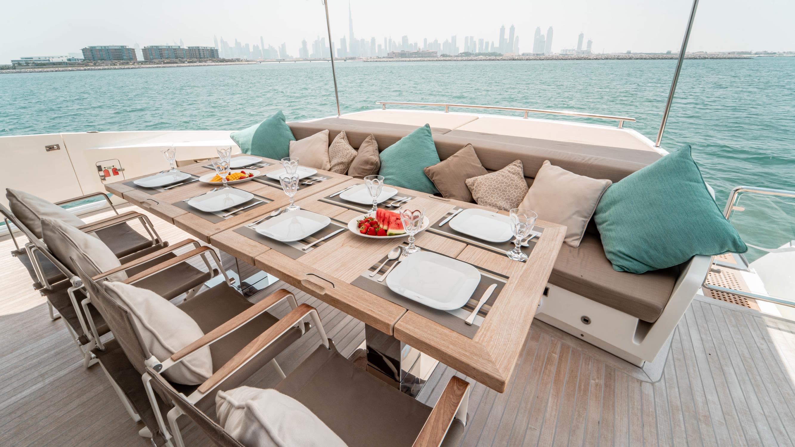 Yacht image on carousel