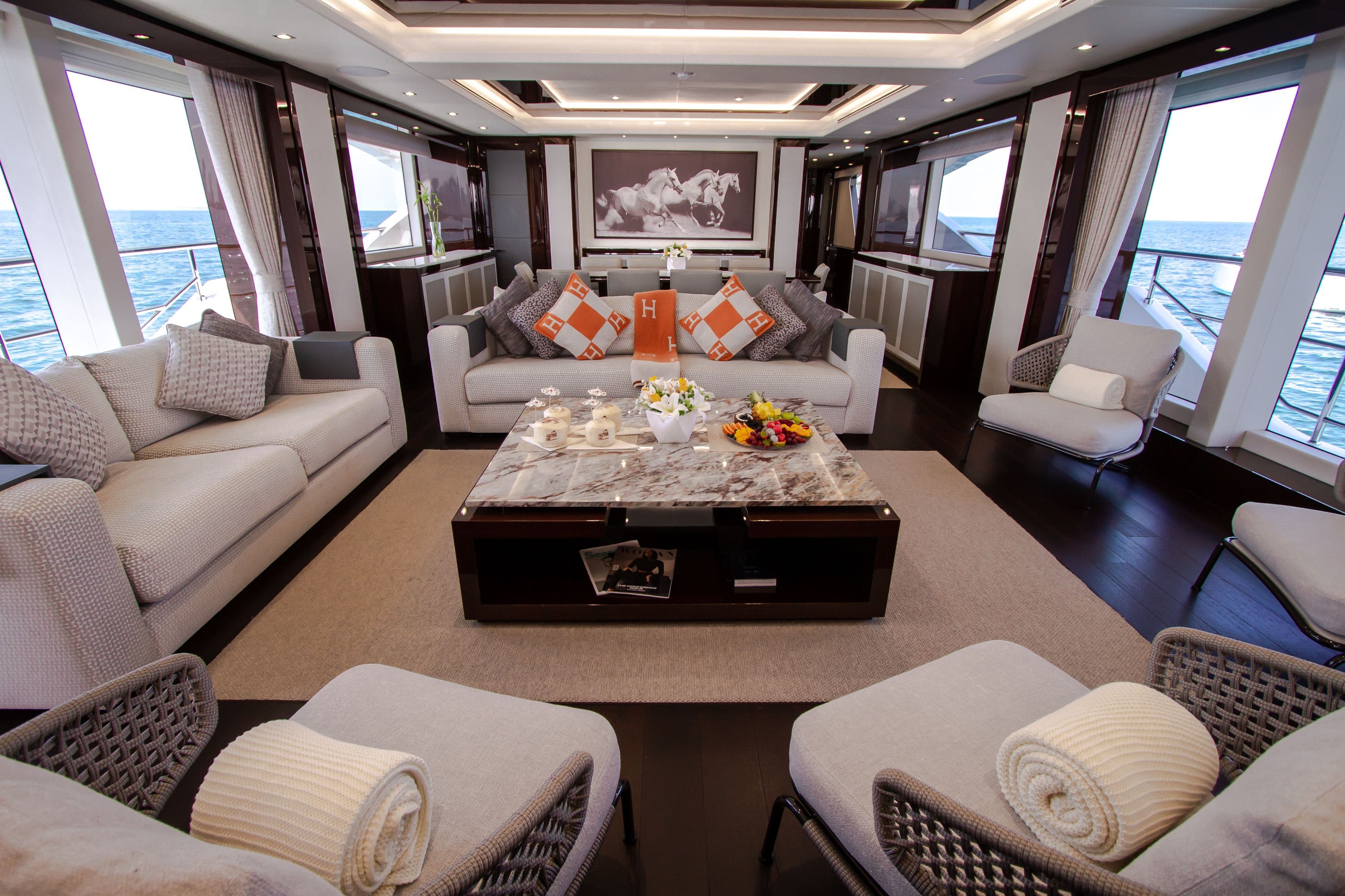 Yacht image on carousel